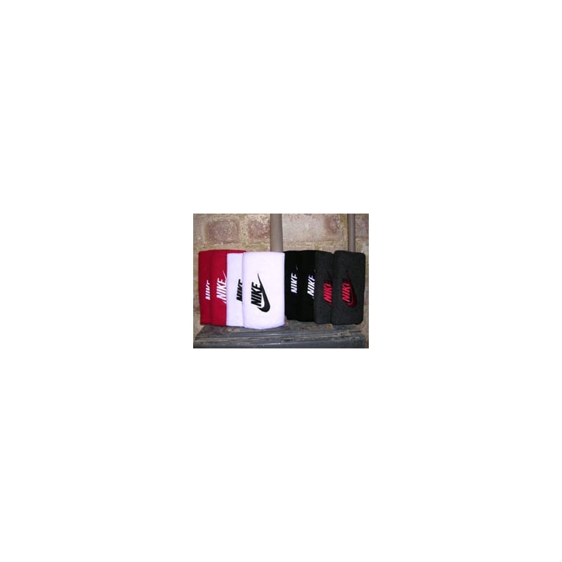Wide Wristband White/Black - White/Black