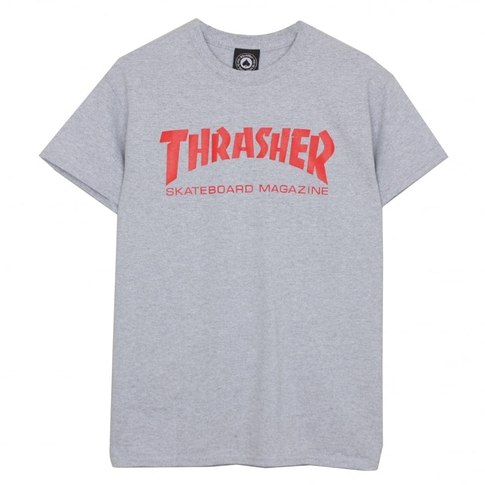 Thrasher Logo T-Shirt - Grey Marl