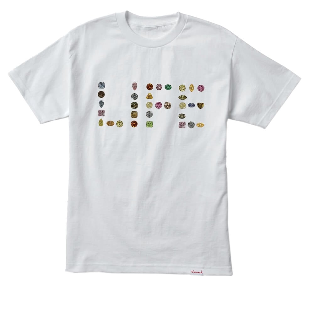 Diamond Life T-shirt - White - White