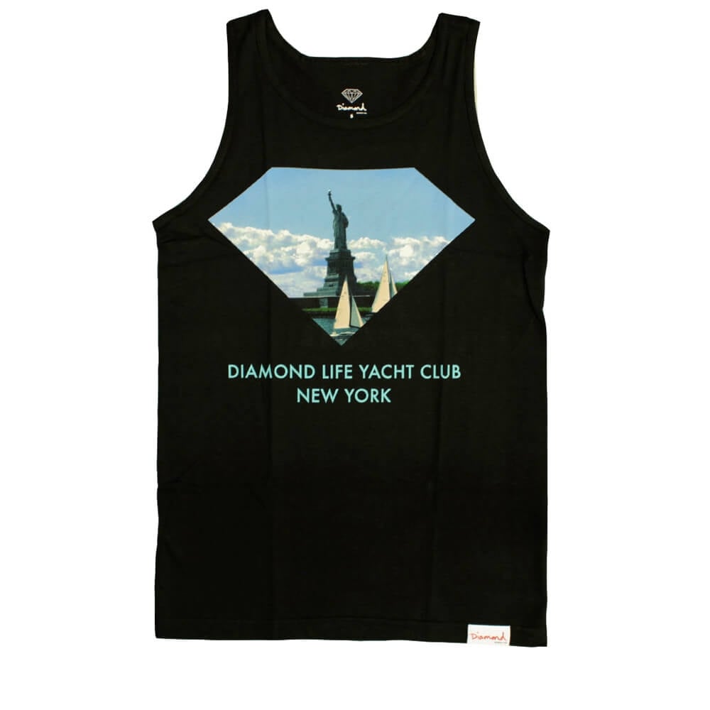 Yacht Club Tank Top - Black - Black