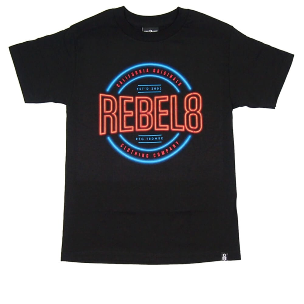 R8 Neon T-shirt - Black - Black