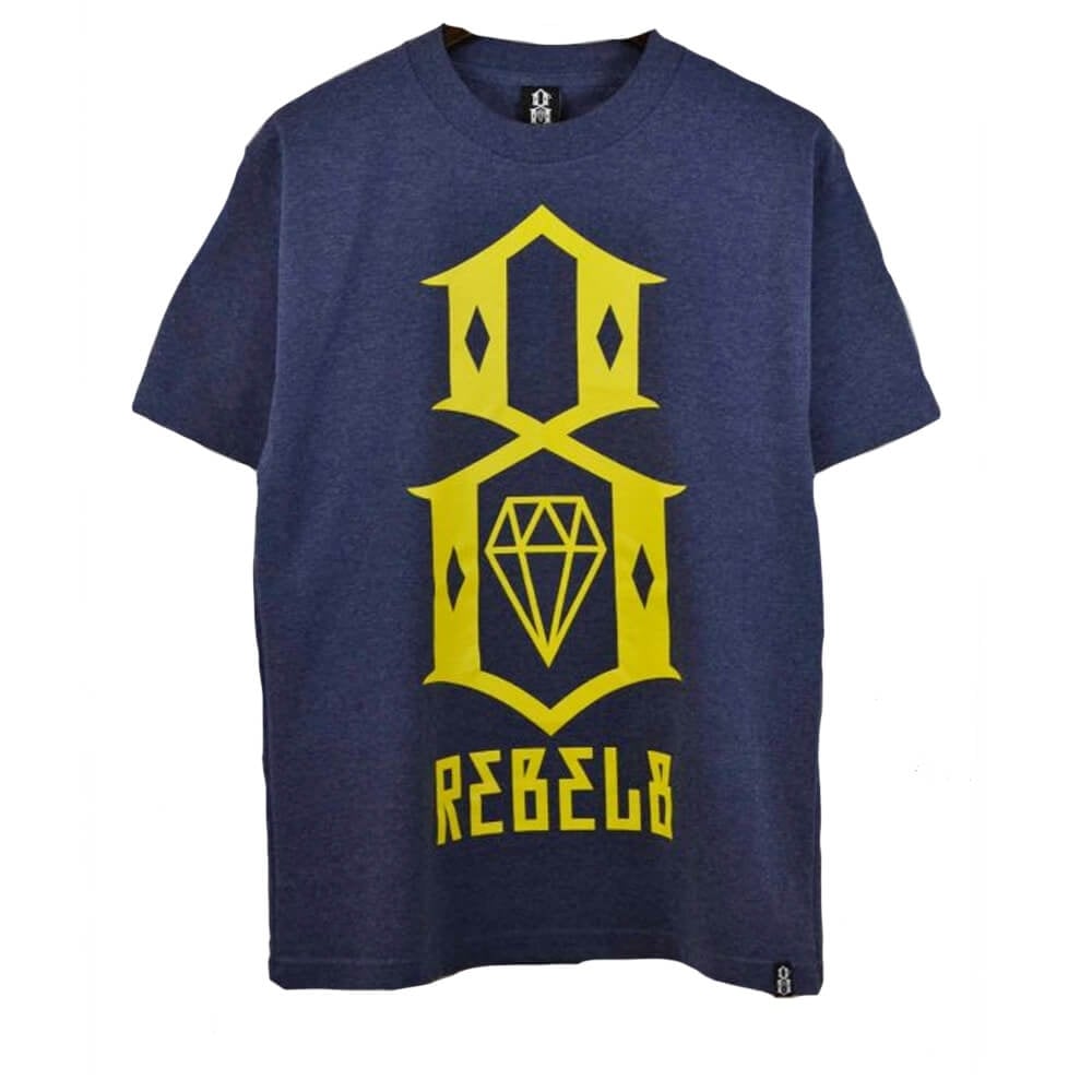 R8 Logo T-Shirt - Denim Heather - Denim Heathr