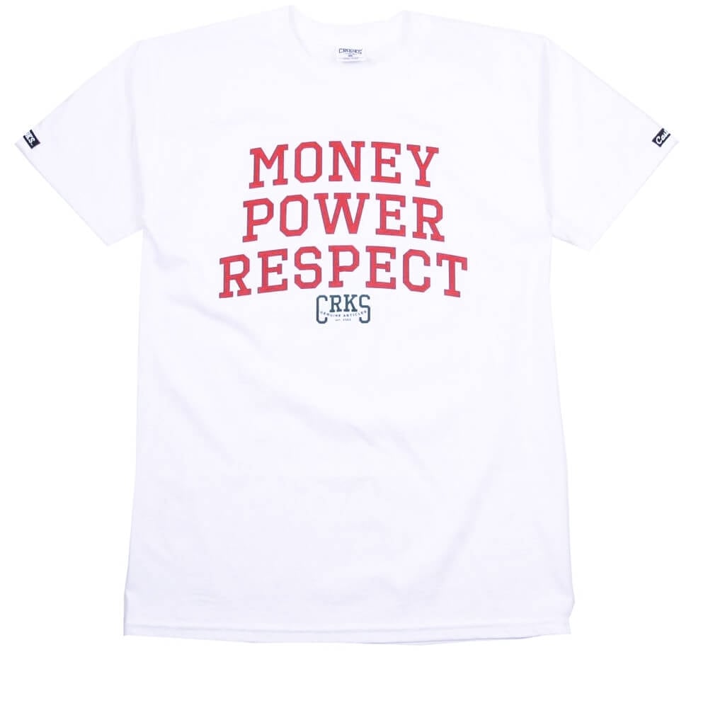 Money,Power & Respect T-Shirt - White - White