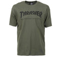 Thrasher Logo T-Shirt - Army Green