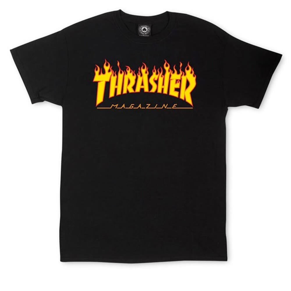 Flame Logo T-Shirt - Black
