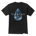 Teardrop T-shirt - Black - Black/Blue