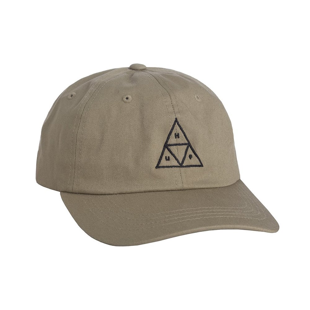 Triple Triangle Curved Dad Hat - Khaki