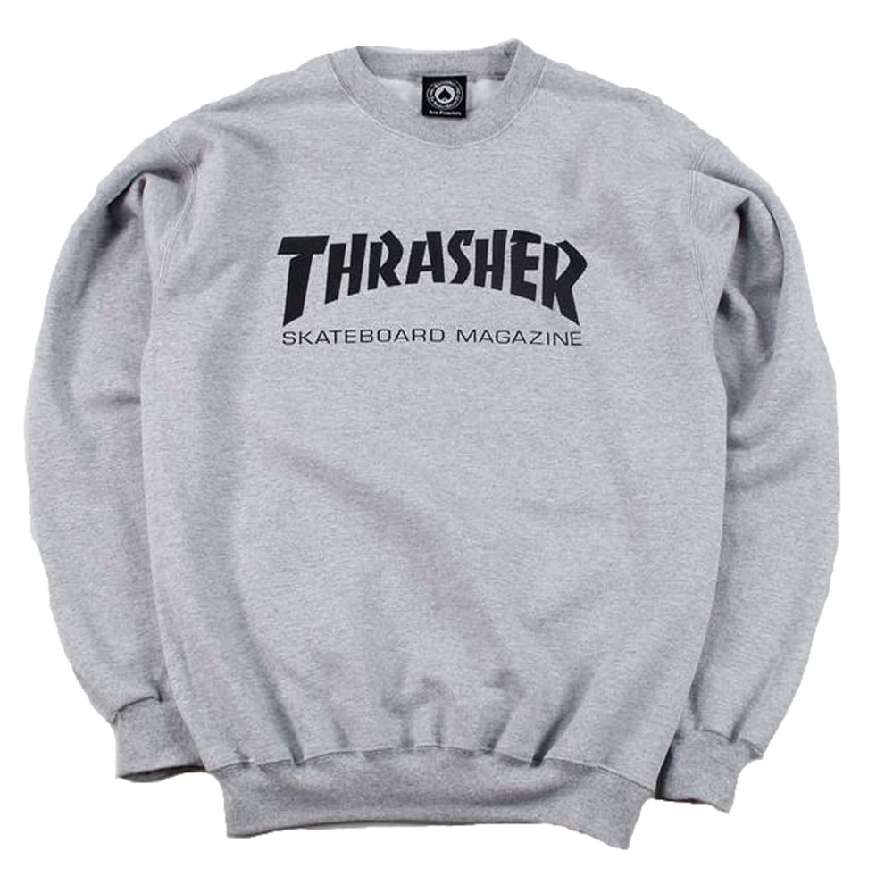 Thrasher Crewneck Sweatshirt - Grey