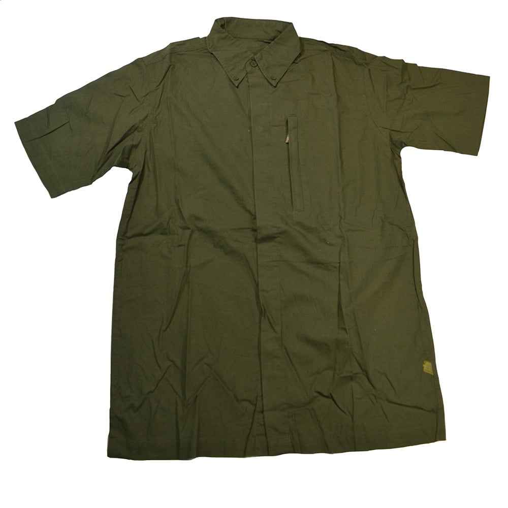 Emb Short Sleeve Shirt - Olive