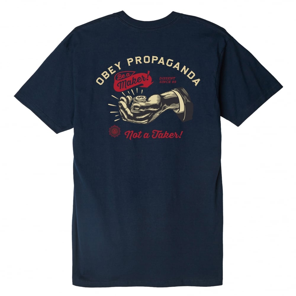 Be A Maker T-Shirt - Navy - Navy
