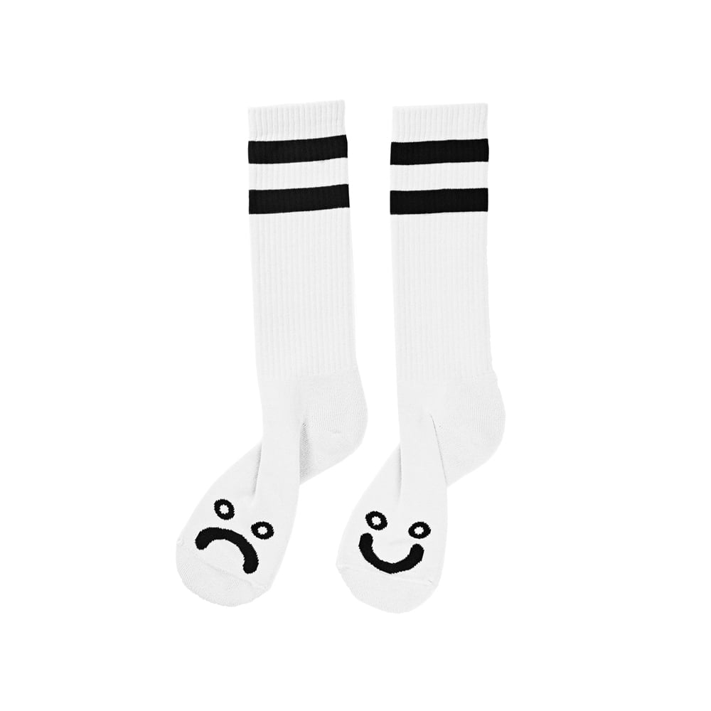 Happy Sad Socks - White/Black