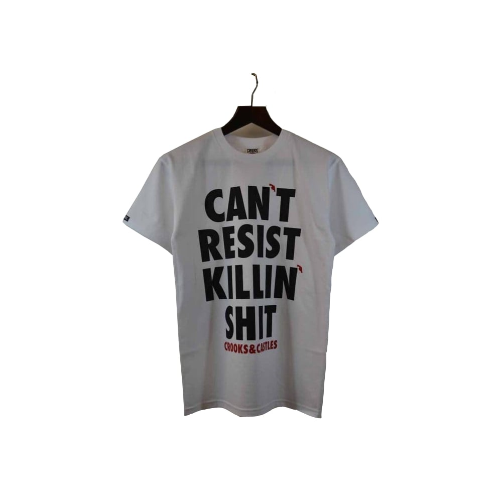 Resist Block T-Shirt - White - White