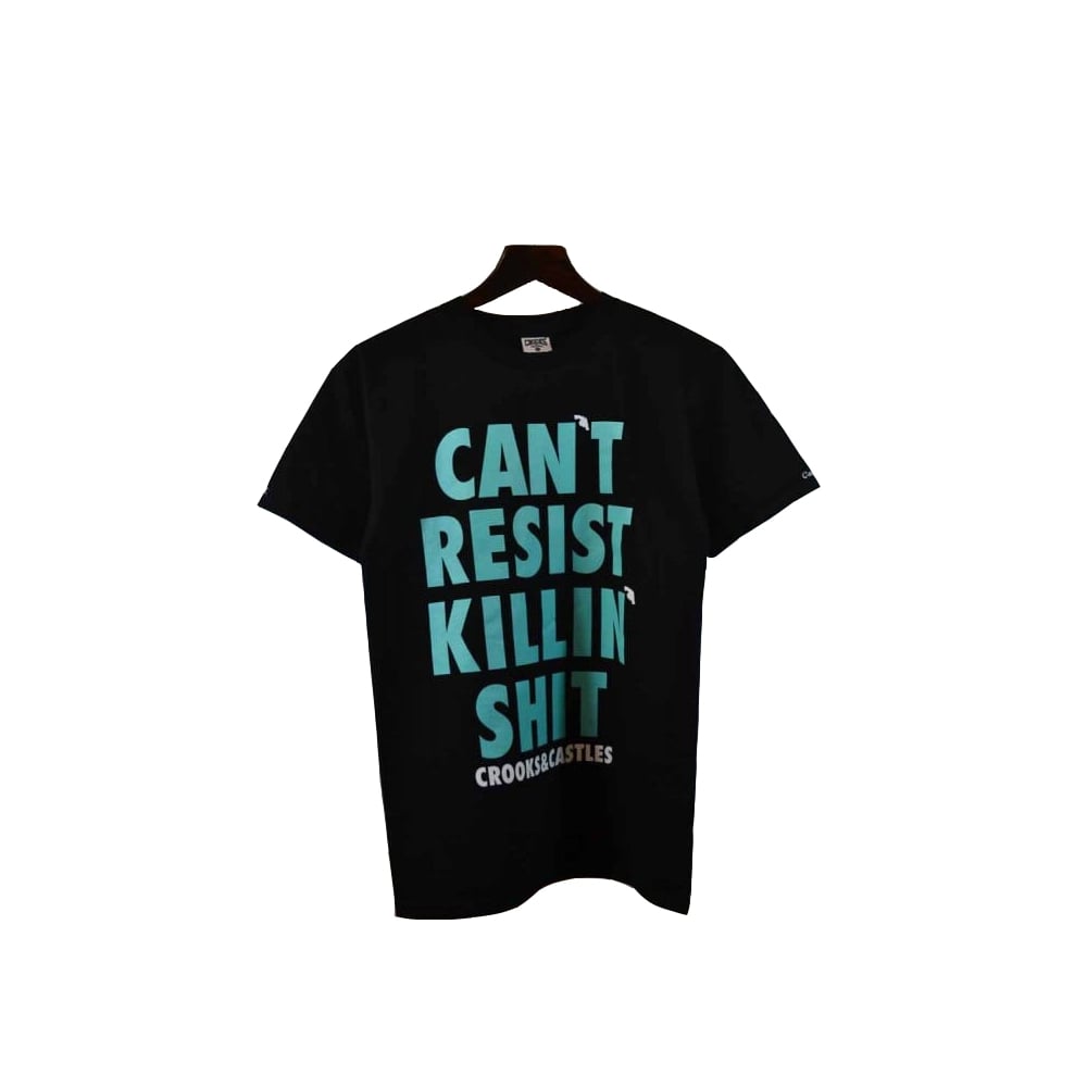 Resist Block T-Shirt - Black - Black