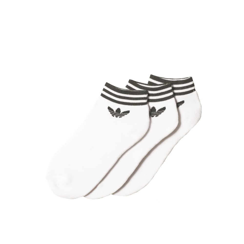 Trefoil Ankle Sock - White/Black