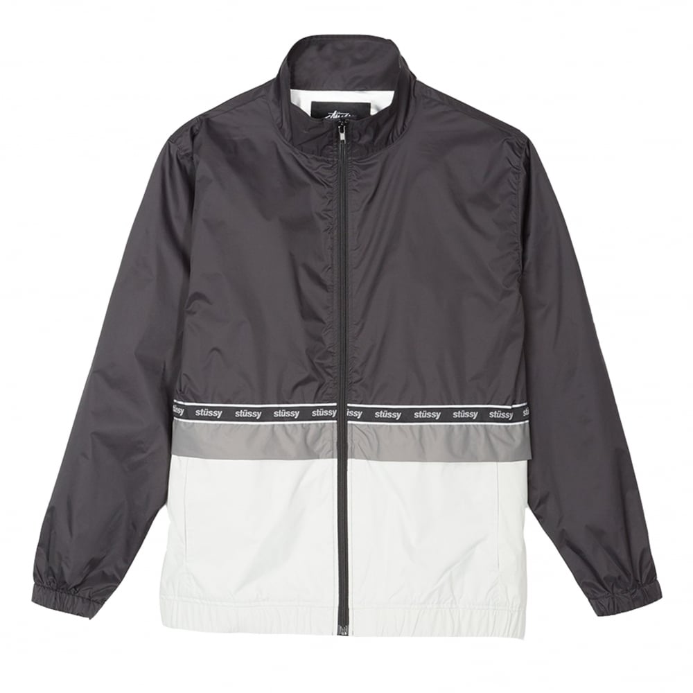 Nylon Warm Up Jacket - Black - Black