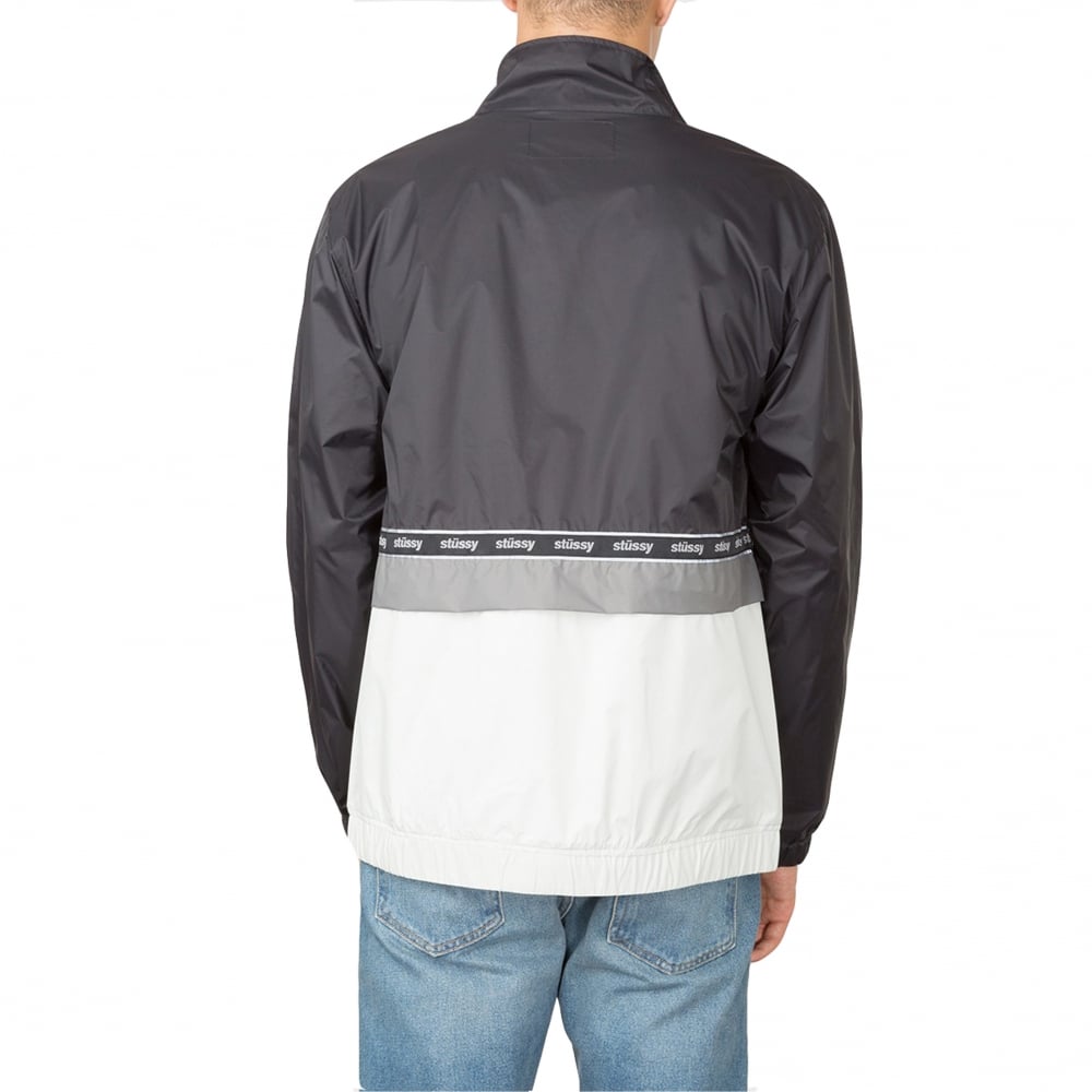 Nylon Warm Up Jacket - Black - Black