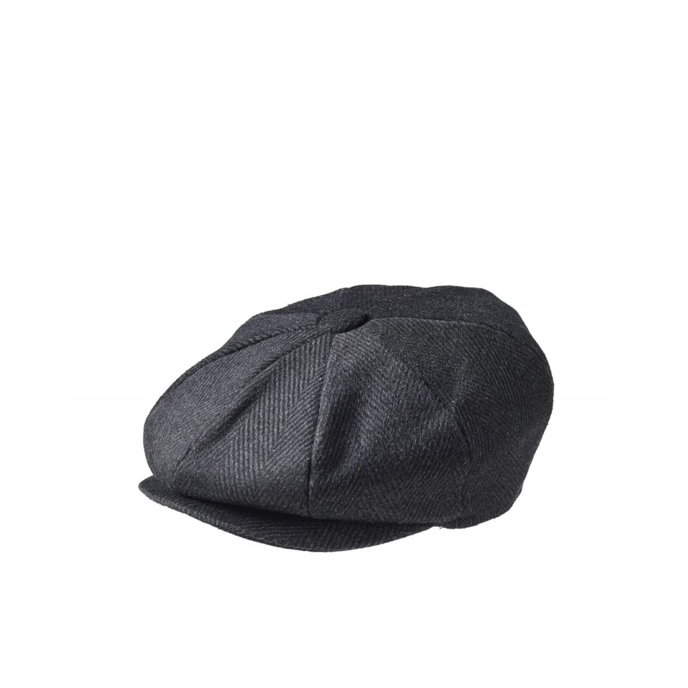 Newsboy Cap - Black Pin