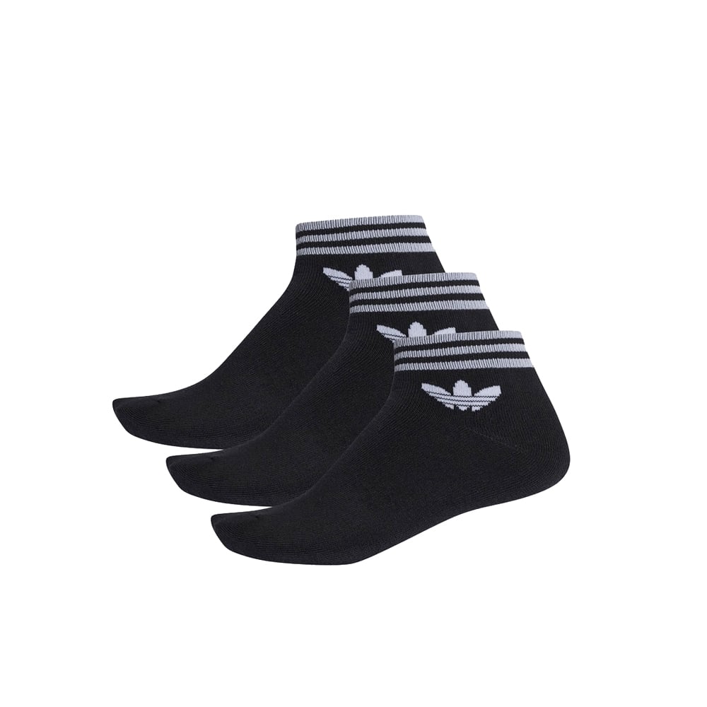 Trefoil Ankle Sock - Black/White