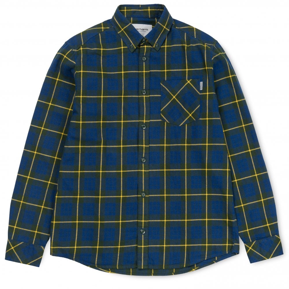 Long Sleeve Swain Shirt - Check/Metro