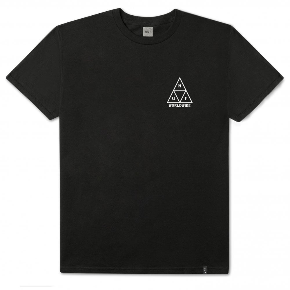Ice Rose Triangle T-Shirt - Black