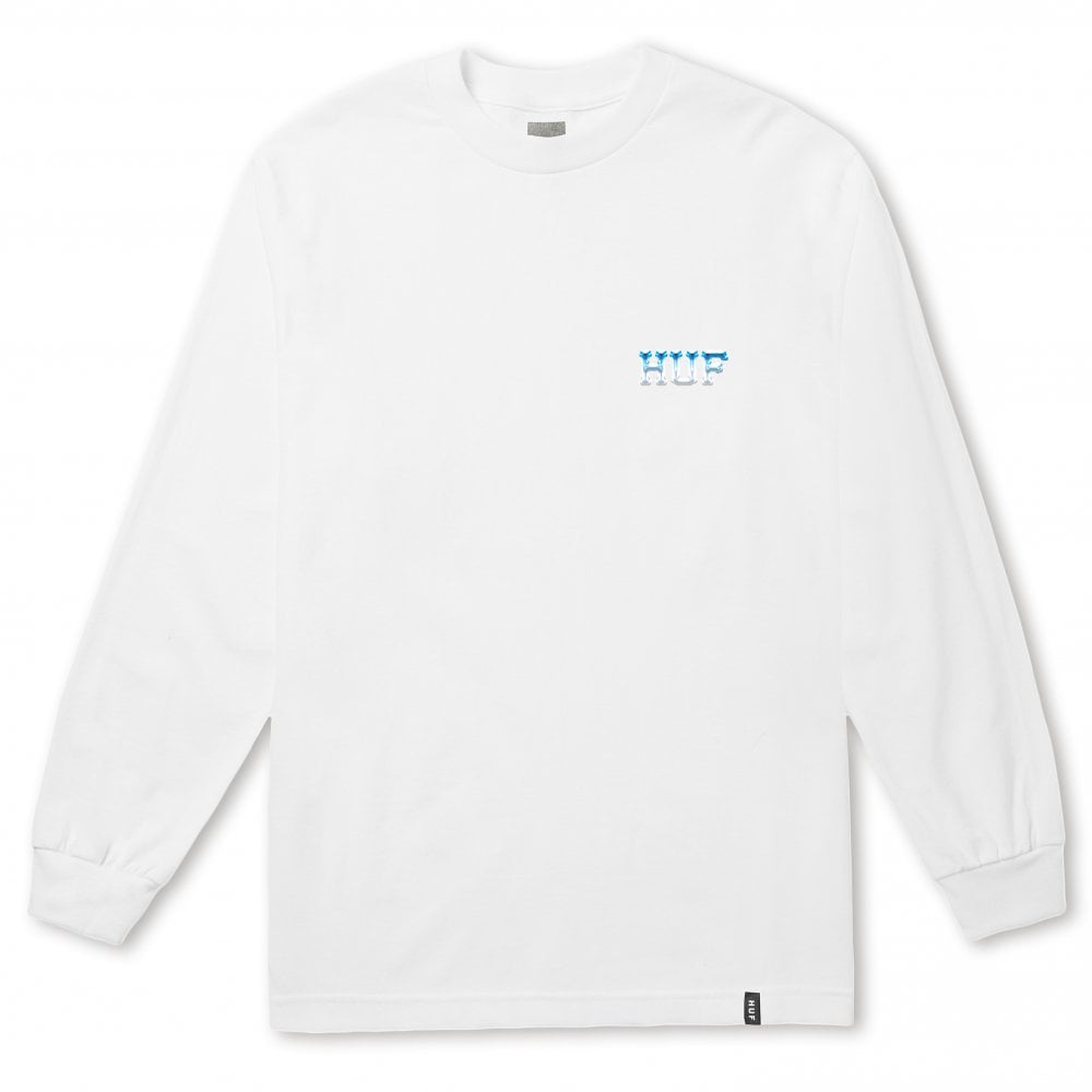 Ice Rose Long Sleeve T-Shirt - White - White
