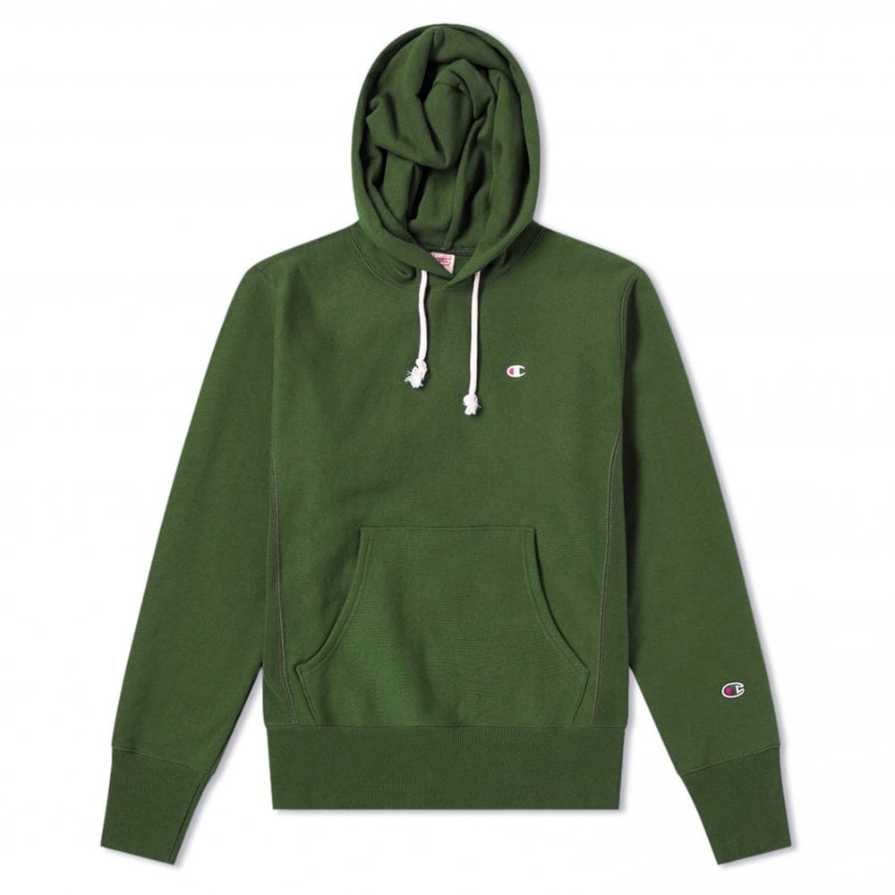 Hooded Fleece Lined Sweatshirt - Green