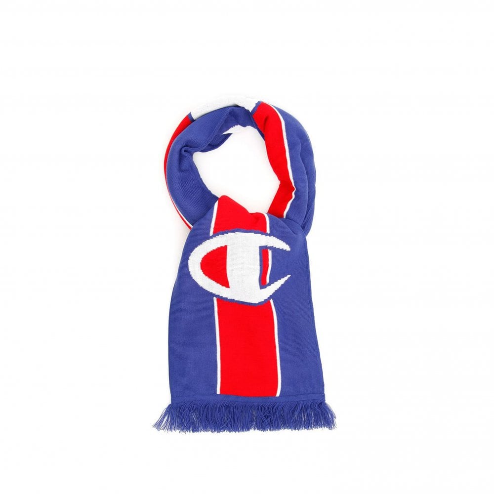 Stripe Scarf  - Blue/Red