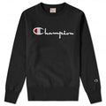 Script Logo Crewneck Sweatshirt - Black