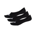 No Show Sock 3 Pack - Black/Black