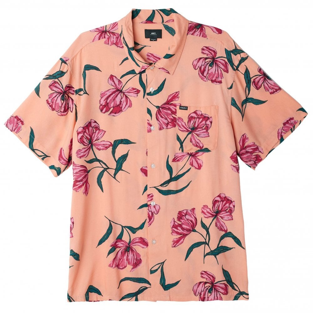 Lily Short Sleeve Shirt - Coral Multi - Coral Multi