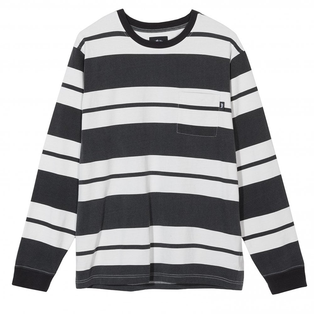 Franklin Long Sleeve Crew - Black - Black