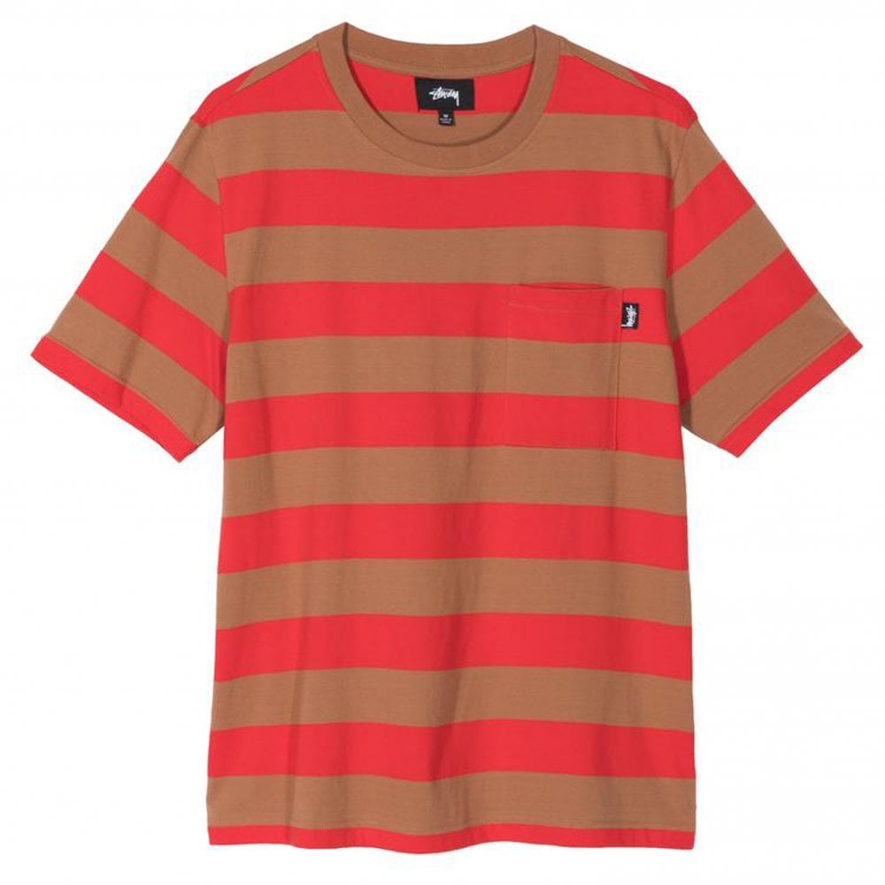 Classic Stripe Crewneck T-Shirt - Brown