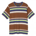 Lucas Stripe Crew - Brown