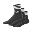 Mid-Cut Crew Sock - Black/White
