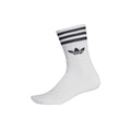 Mid-Cut Crew Sock - White/Black