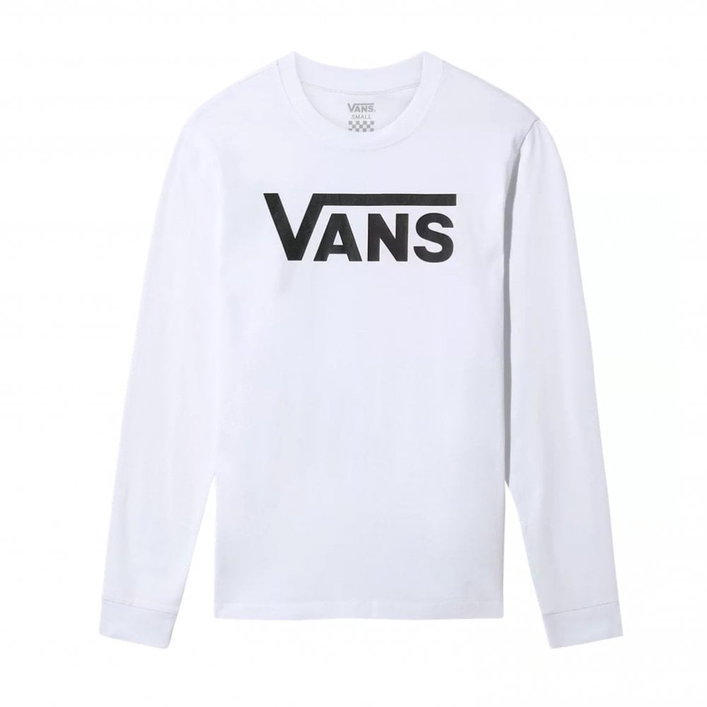 Classic Long Sleeve T-Shirt Boys - White/Black