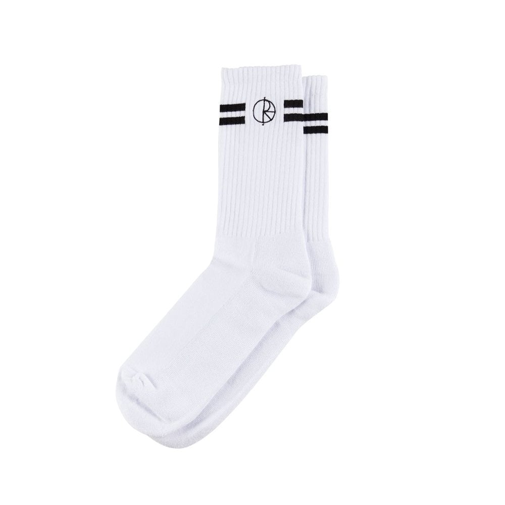 Stroke Logo Socks - White/Black