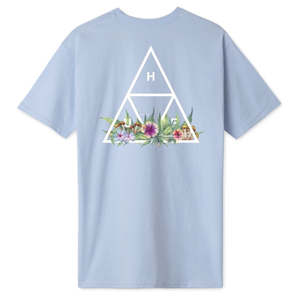 Botanical Garden Triple Triangle T-Shirt - Light Blue