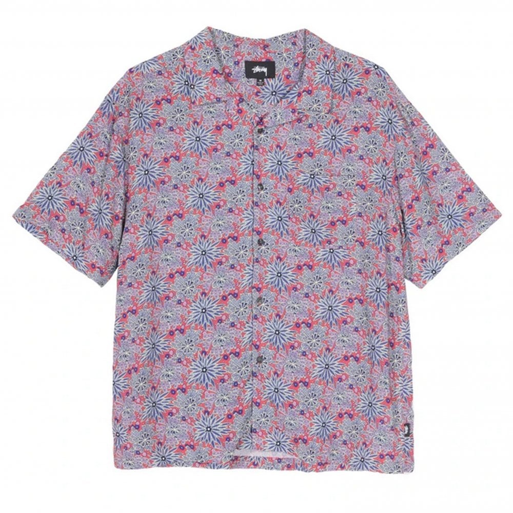 Floral Print Shirt - Red