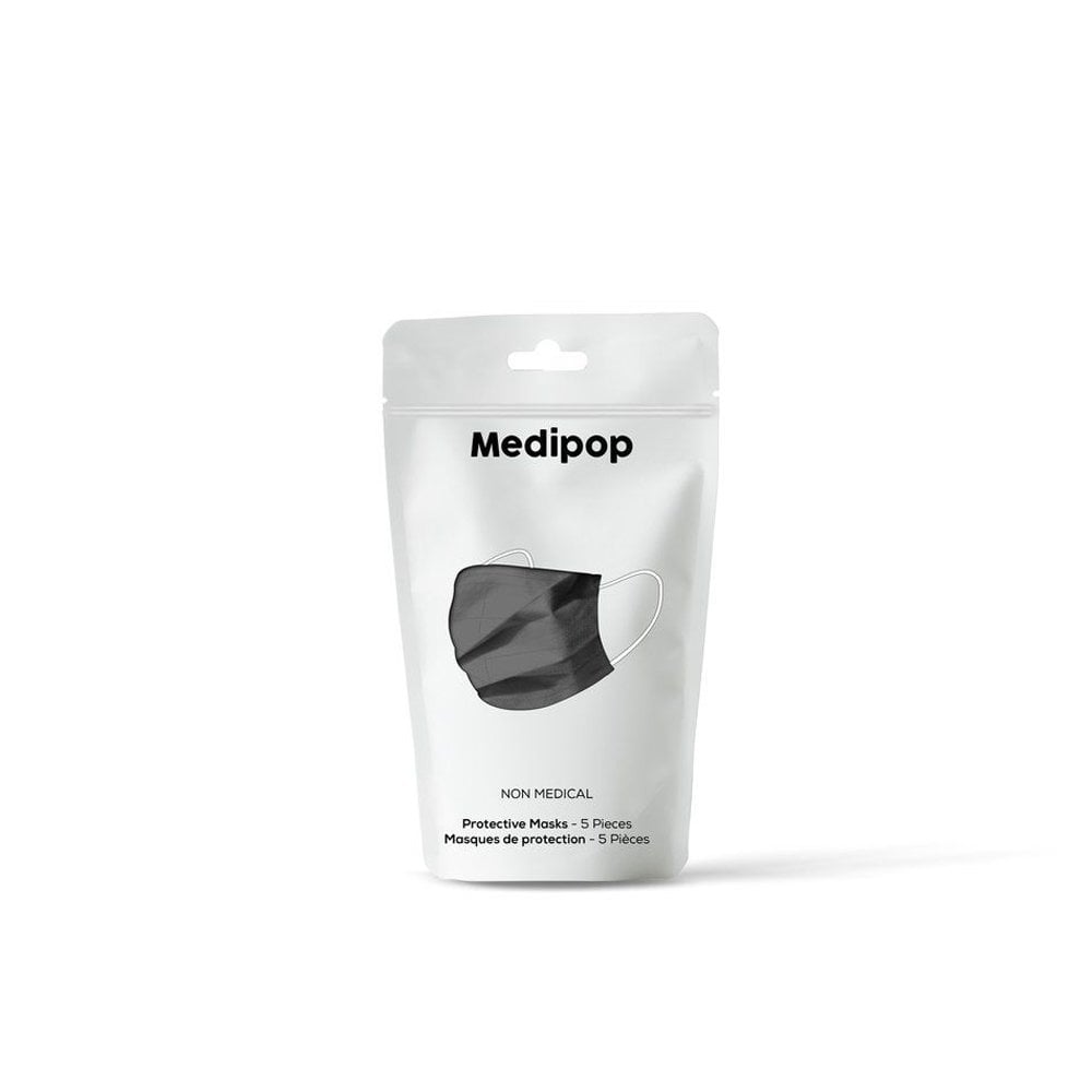 Disposable Mask 5 Pack - Black