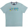 Color Block Logo T-Shirt - Ice Blue