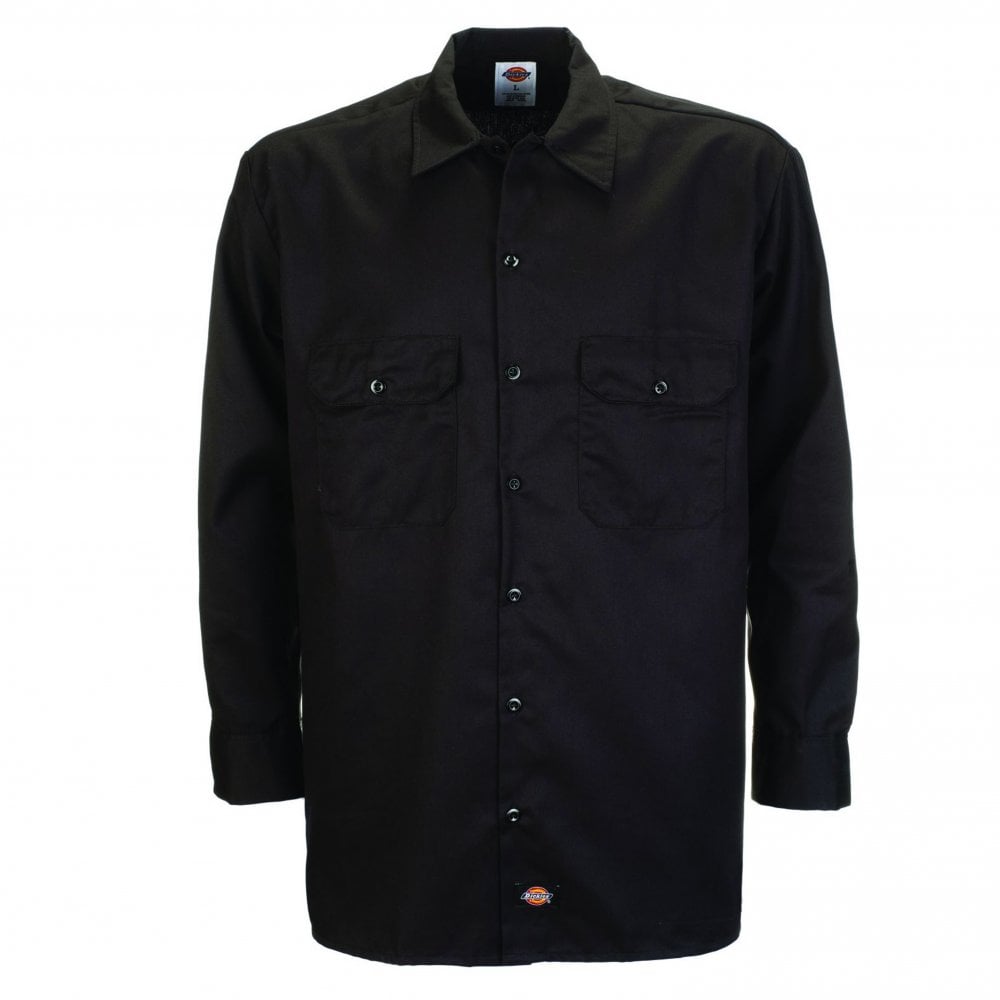 Work Long Sleeve Shirt - Black