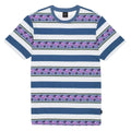 Monarch Stripe Short Sleeve Knit Top - Pale Aqua - Pale Aqua