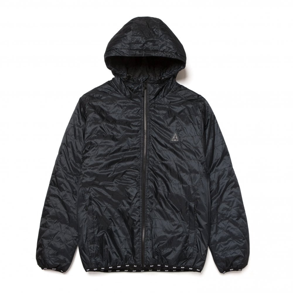 Polygon Quilted Jacket - Black - Black