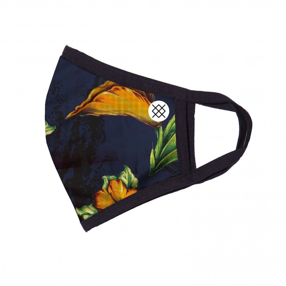 Hibiscus Smear Mask - Navy - Navy