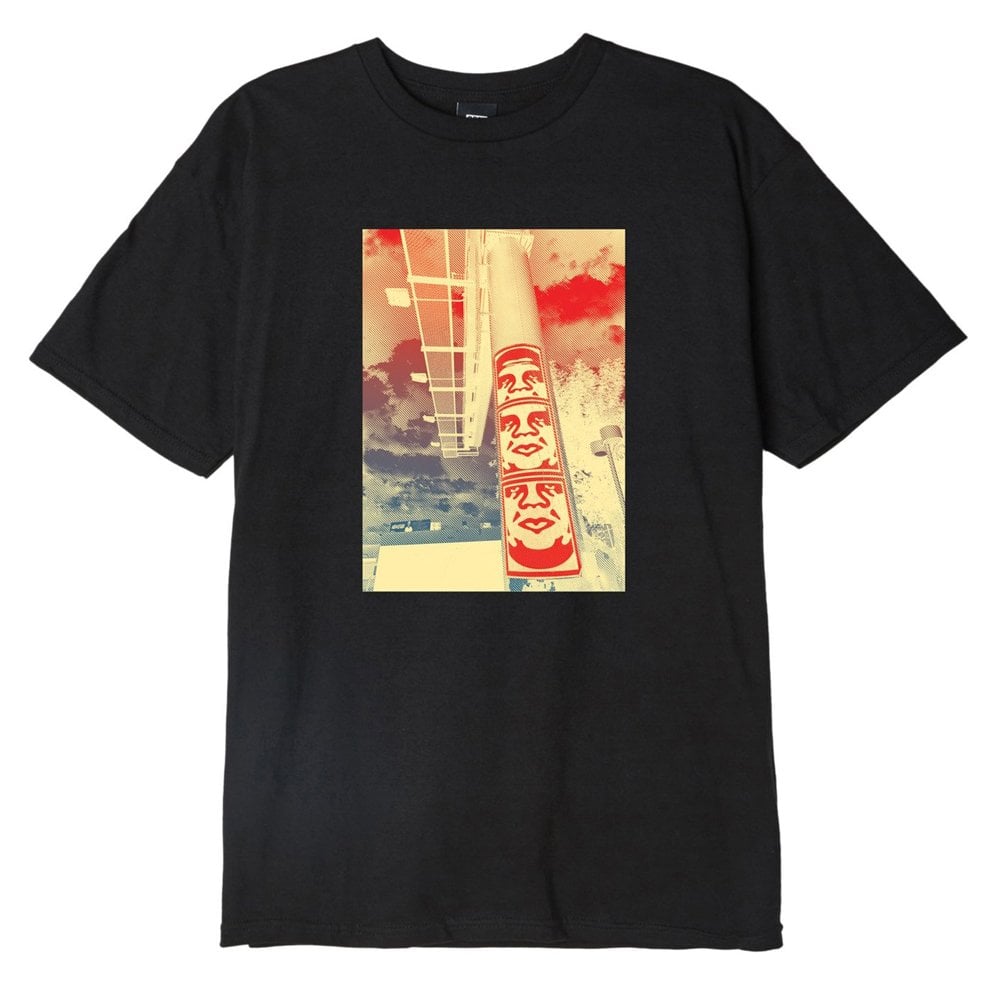 3 Face Clouds T-Shirt - Black - Black