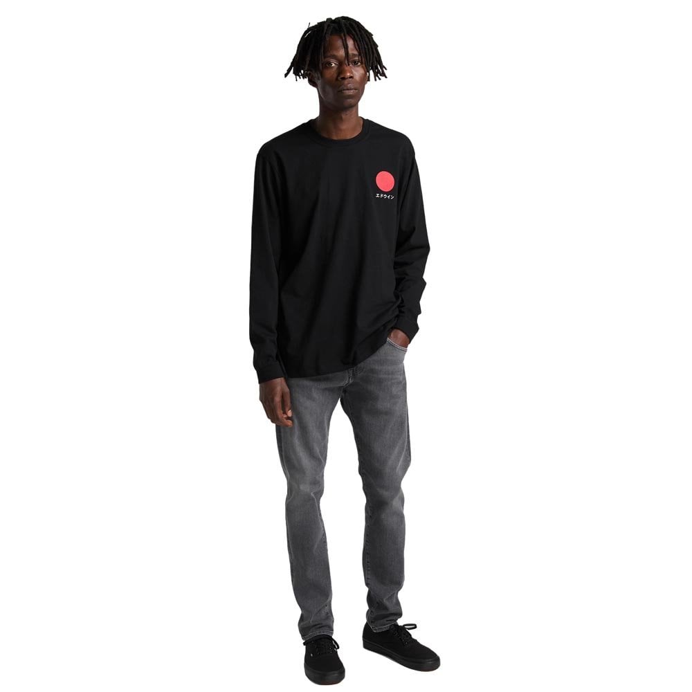Japanese Sun Long Sleeve T-Shirt - Black