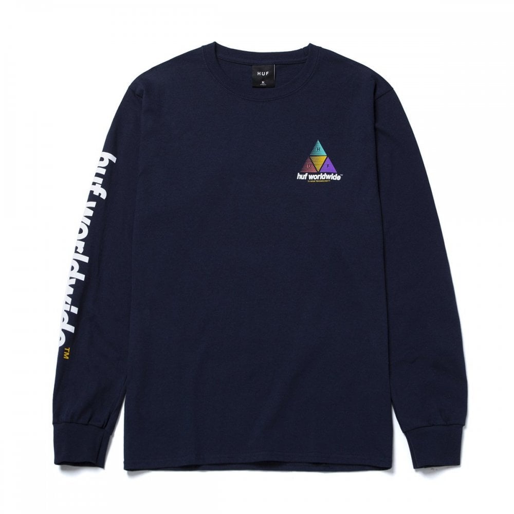 Prism Logo Sportif Long Sleeve T-Shirt - French Navy - French Navy