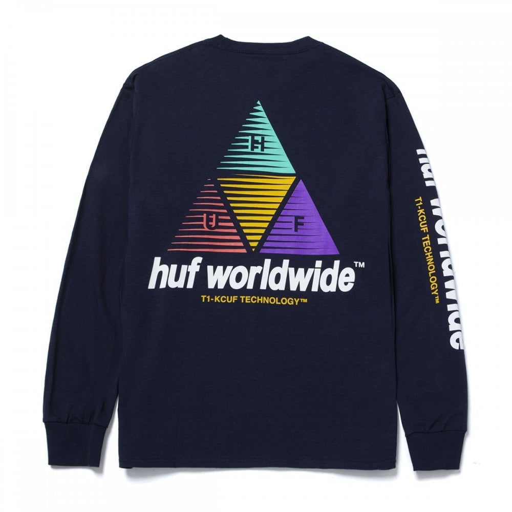 Prism Logo Sportif Long Sleeve T-Shirt - French Navy - French Navy
