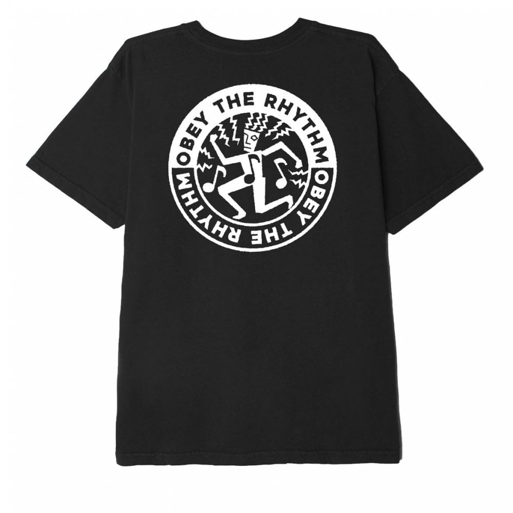 Obey the Rhythm T-shirt - Black - Black
